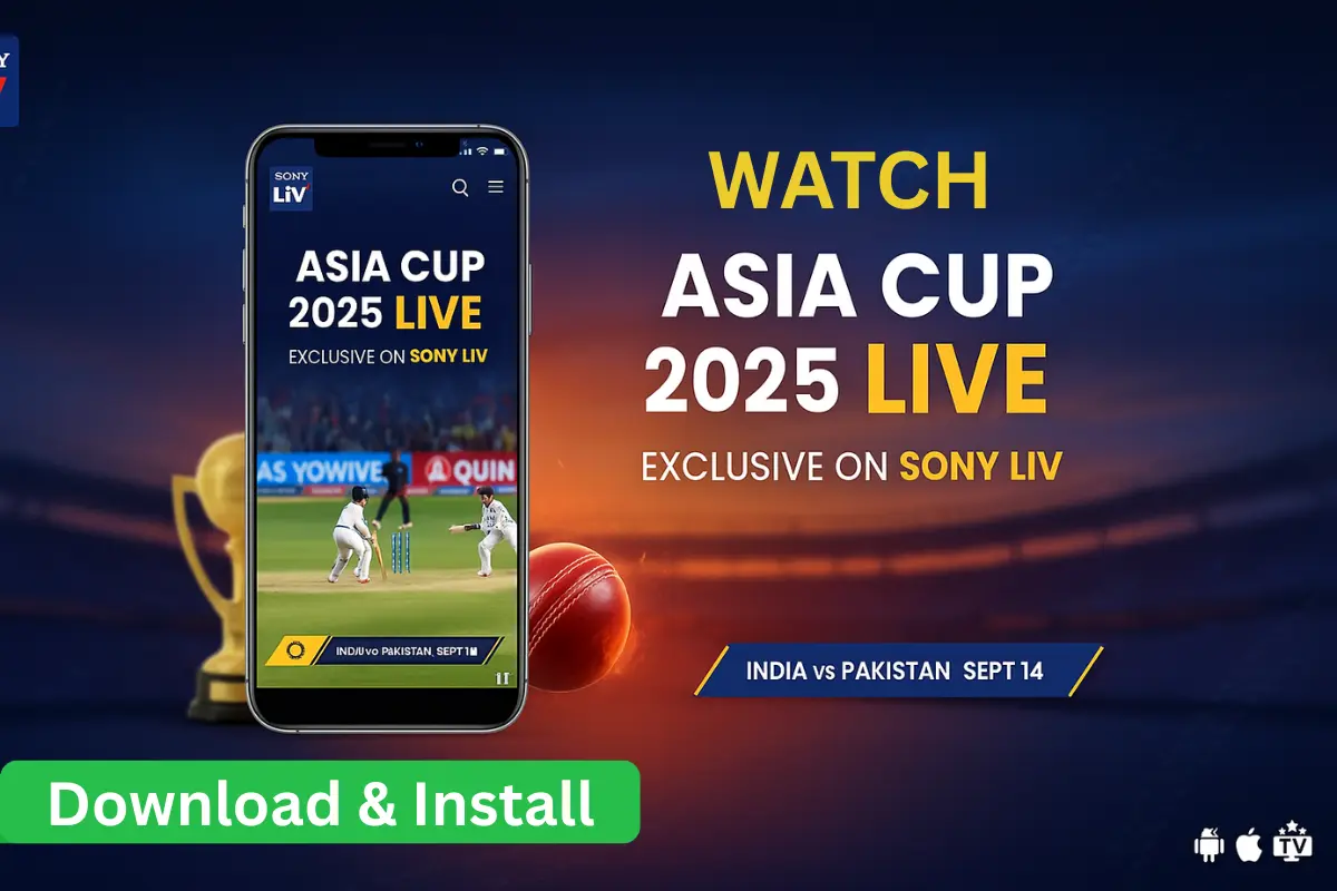 Download and Install Sony LIV to Watch Asia Cup
